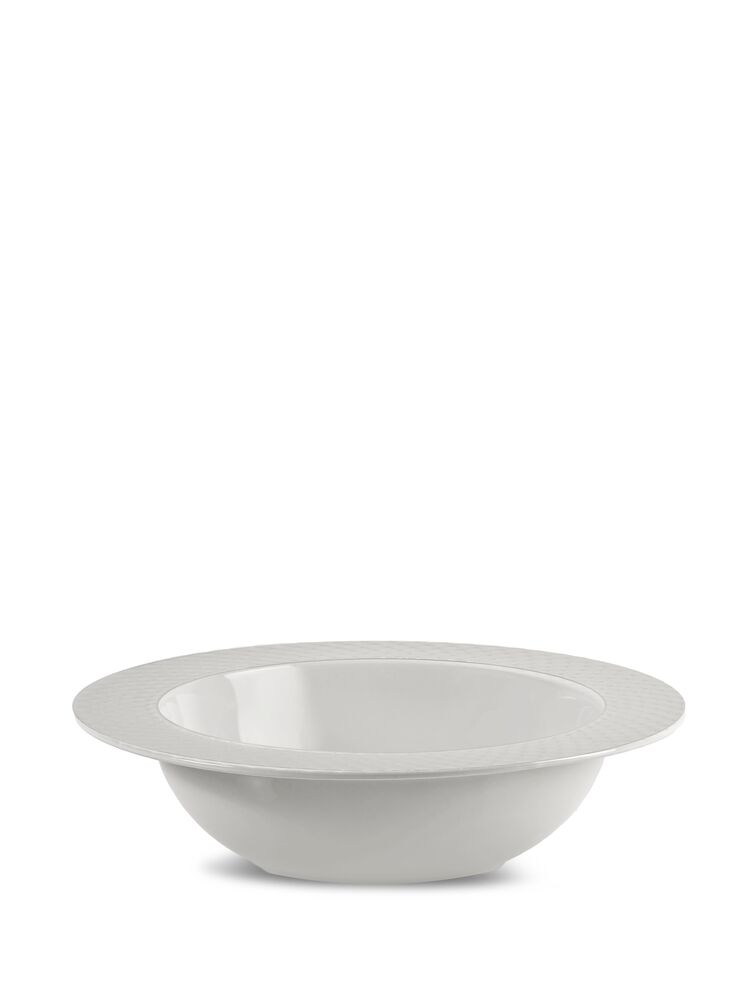 COFFEE & MORE DEEP PLATE, WHITE