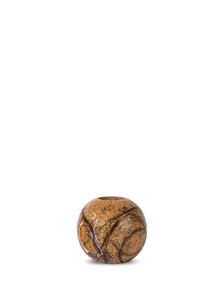 STEN CANDLE HOLDER, BROWN