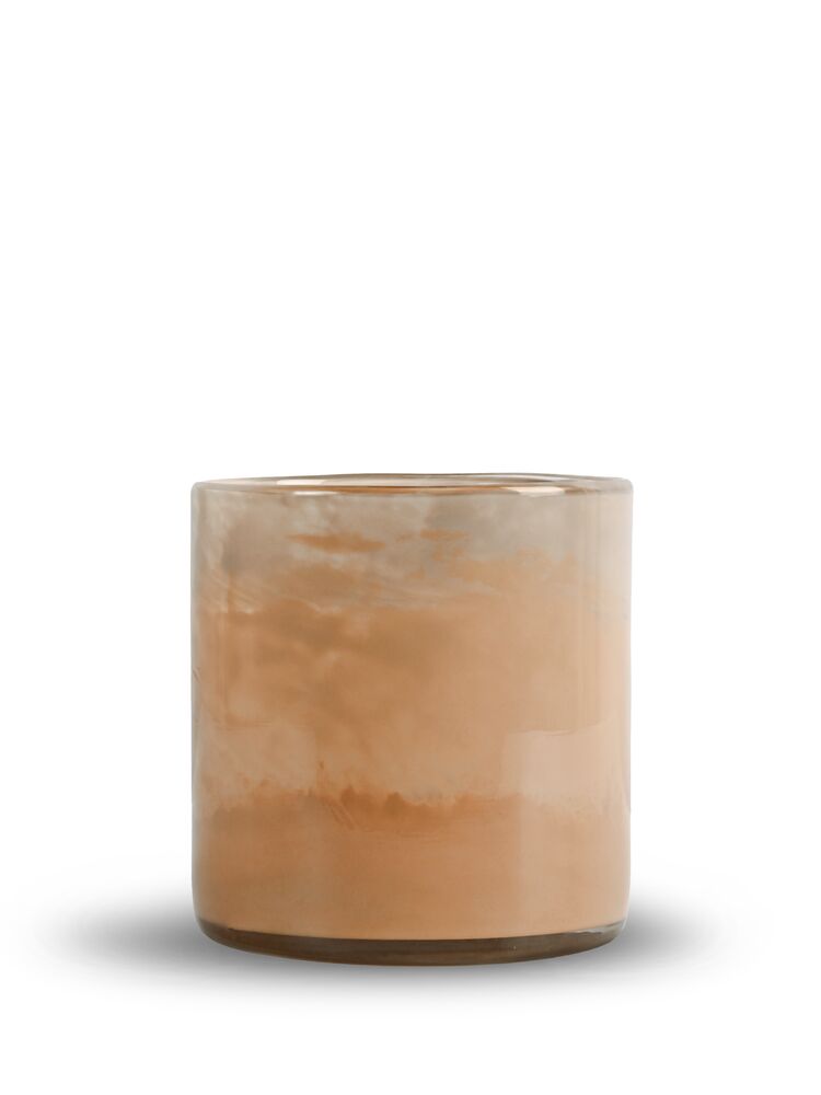 CANDLE HOLDER CALORE FADED M, APRICOT/PEACH/BEIGE