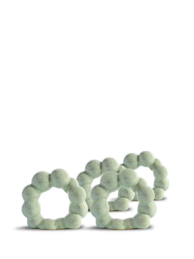 NAPKIN RING PORTO 4PCS/SET, MINTY GREEN