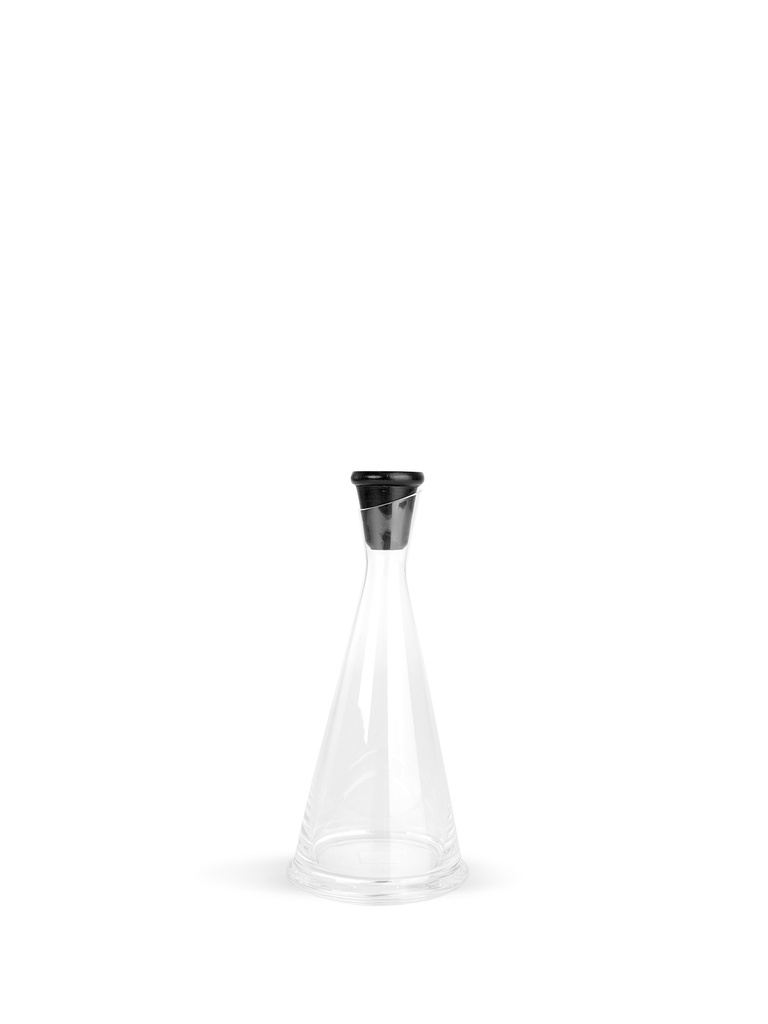 GURKEN OIL-/VINEGAR CARAFE, CLEAR/BLACK