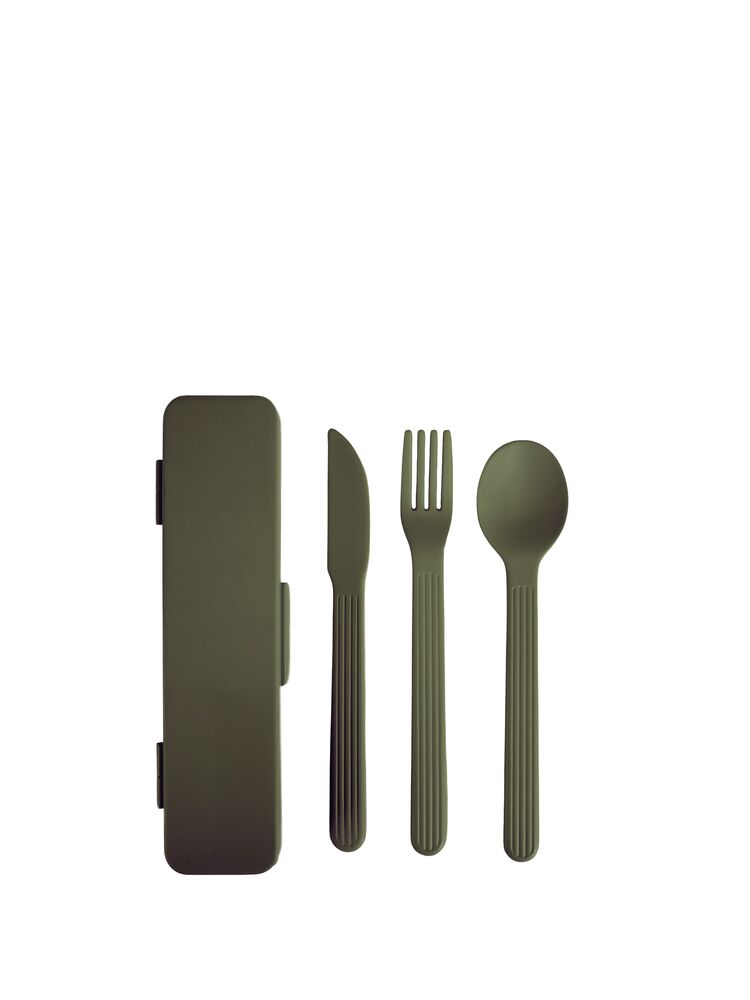 TINA TO GO CUTLERY SET, GREEN