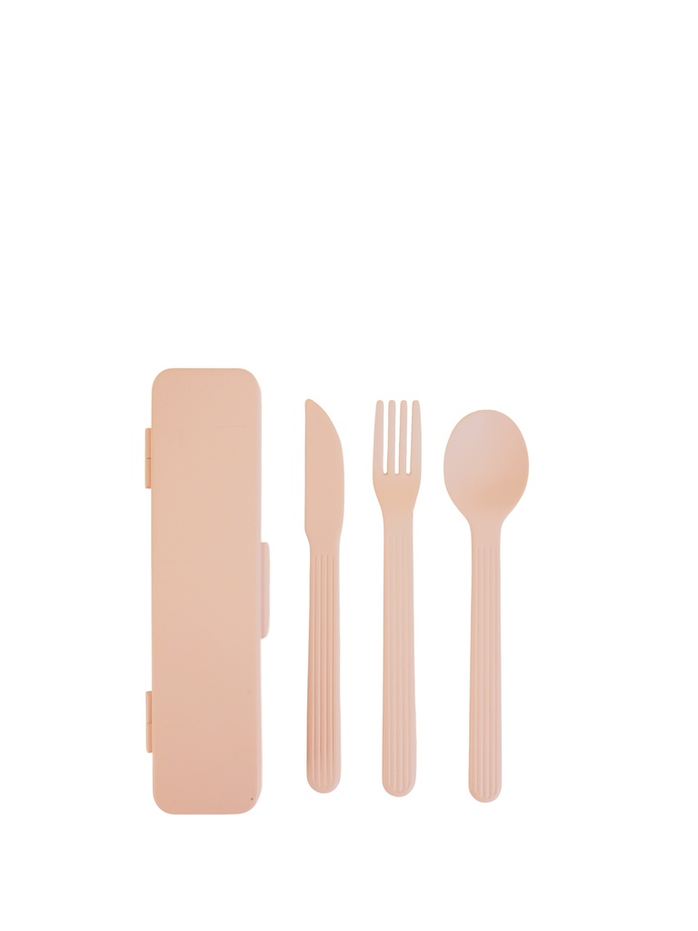 TINA TO GO CUTLERY SET, PINK