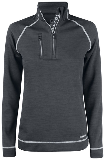 [358413-955-3] CHAMBERS HALF ZIP WOMAN (ANTHRACITE MELANGE, XS)