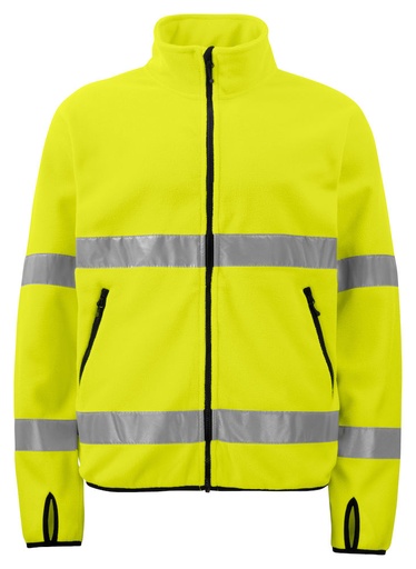 [646327-11-3] 6327 FLEECEJACKET HV CLASS 3 (YELLOW/BLACK - 11, XS)