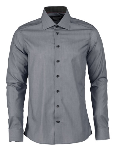 [2902402-951-6] SHIRT RED BOW 24 SLIM FIT (GREY STRIPE, L)