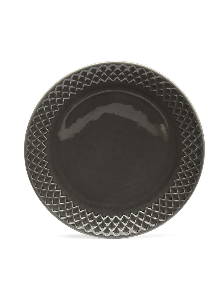 COFFEE &amp; MORE SIDE PLATE, GREY