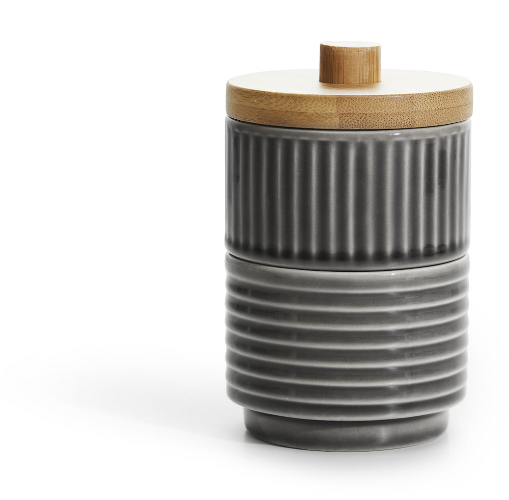 COFFEE &amp; MORE, SERVING BOWLS WITH BAMBO LID 2-PACK