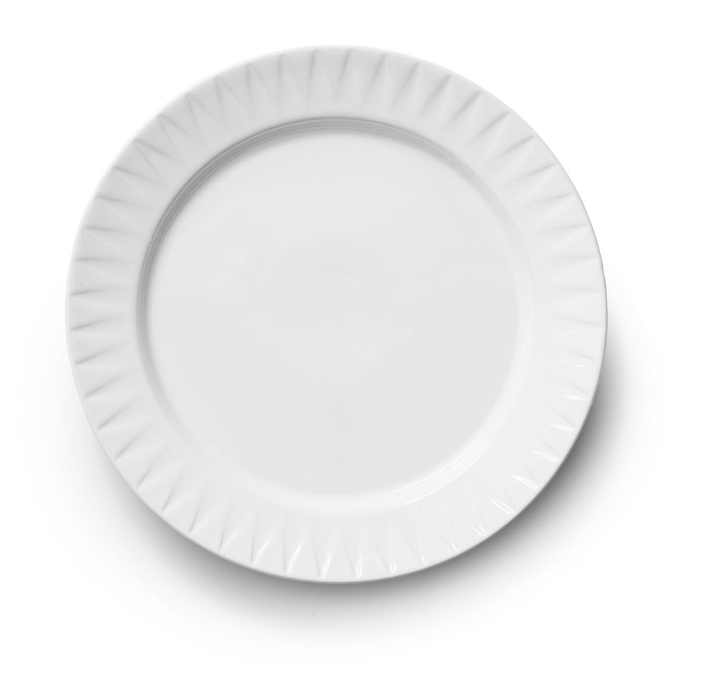 COFFEE &amp; MORE PLATE 27 CM WHITE