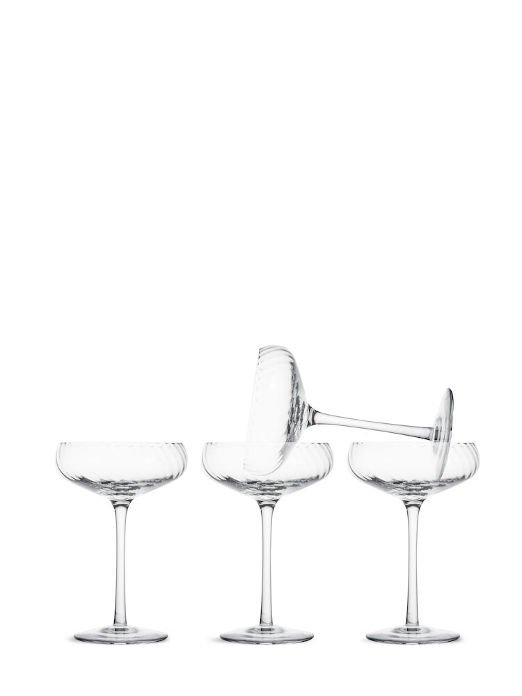 CHAMPAGNE SAUCER OPACITY 4PCS/SET, CLEAR