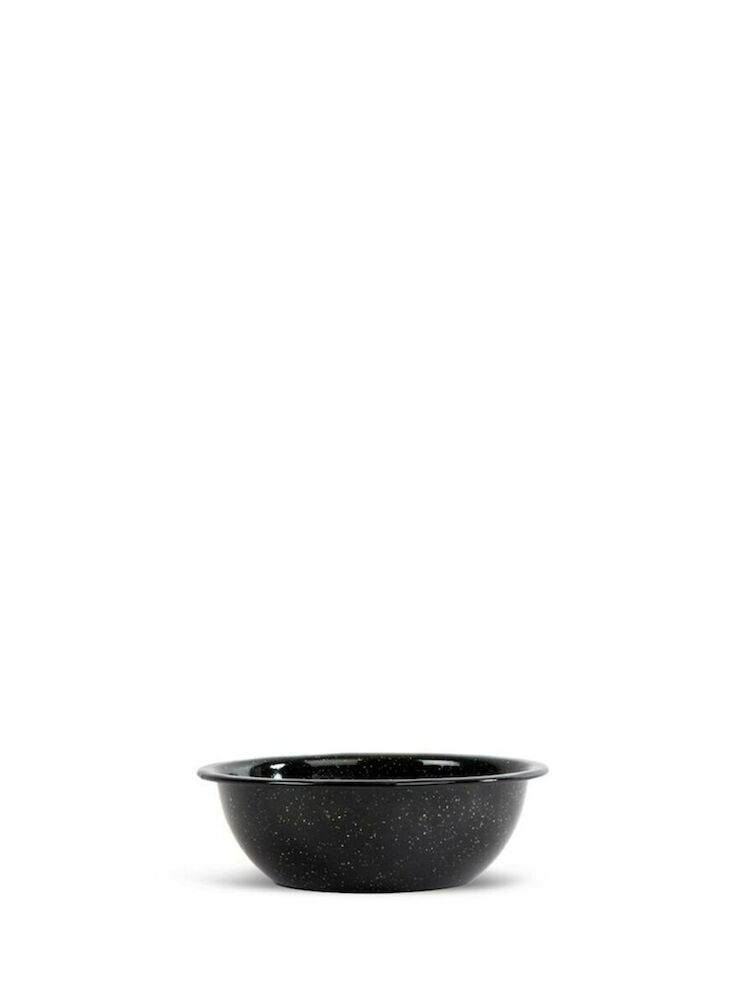 DORIS ENAMEL BOWL, BLACK