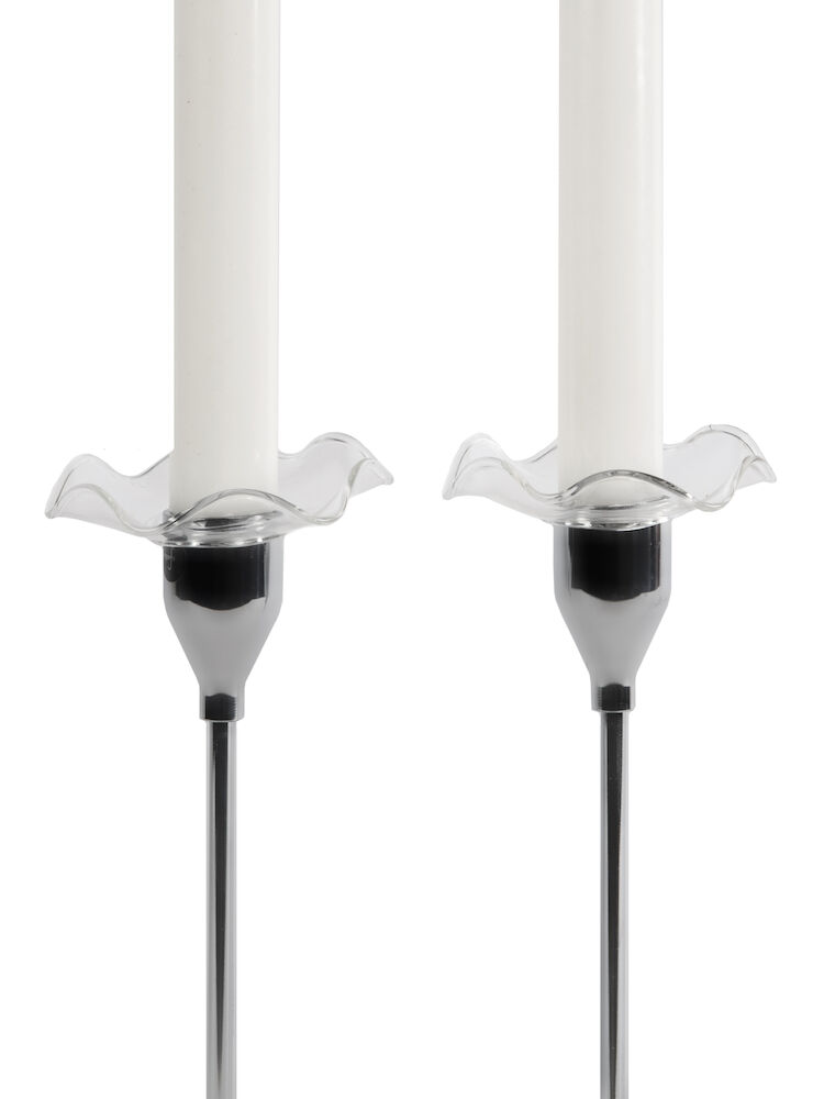 VIVA CANDLE CUFF, 2-PCS, CLEAR