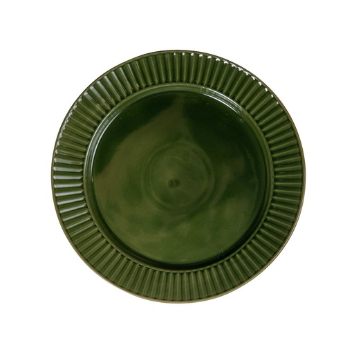 [5018283] COFFEE &amp; MORE PLATE, GREEN 27CM