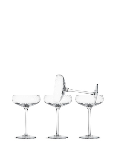 [5281603400] CHAMPAGNE SAUCER OPACITY 4PCS/SET, CLEAR