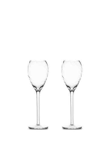 [5281603200] CHAMPAGNE GLASS OPACITY 2PCS/SET, CLEAR