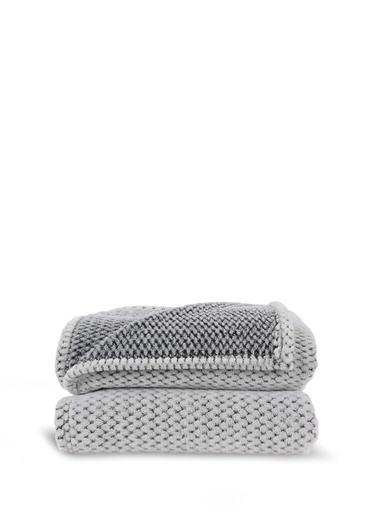 [5018556] ANNI FLEECE PLAID, GREY