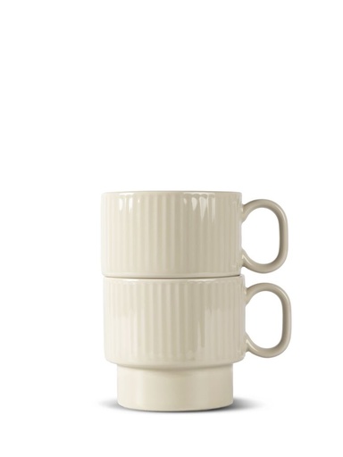 [5018573] COFFEE &amp; MORE TEA MUG, 2-PCS, BEIGE