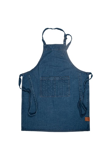 [5018585] ARON DENIM APRON, BLUE