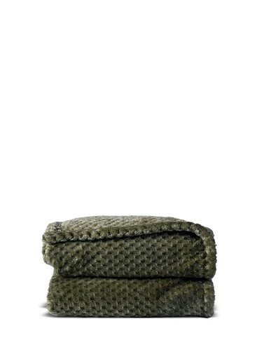 [5018704] ANNI FLEECE PLAID, GREEN