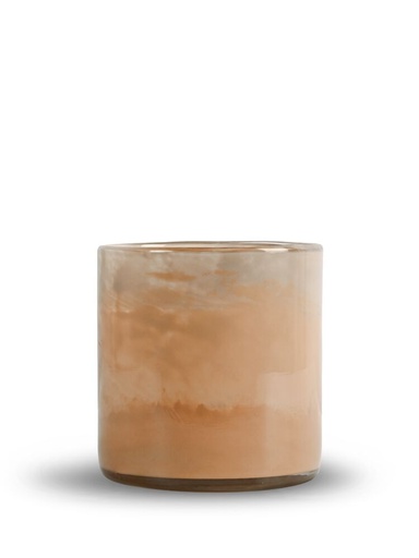 [5280600288] CANDLE HOLDER CALORE FADED M, APRICOT/PEACH/BEIGE