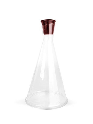 [5018786] GURKEN WINE CARAFE, CLEAR/DARK RED